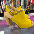 8 BCBG Peep-Toe Slingback Cork Heel