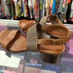 8 Italian Shoemaker Braided Chevron Patterned Sandal