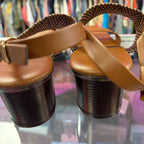 8 Italian Shoemaker Braided Chevron Patterned Sandal