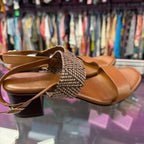8 Italian Shoemaker Braided Chevron Patterned Sandal