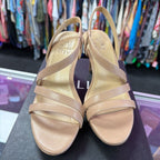 6.5 Naturalizer Brenta Nude Strappy Dress Heeled Sandal