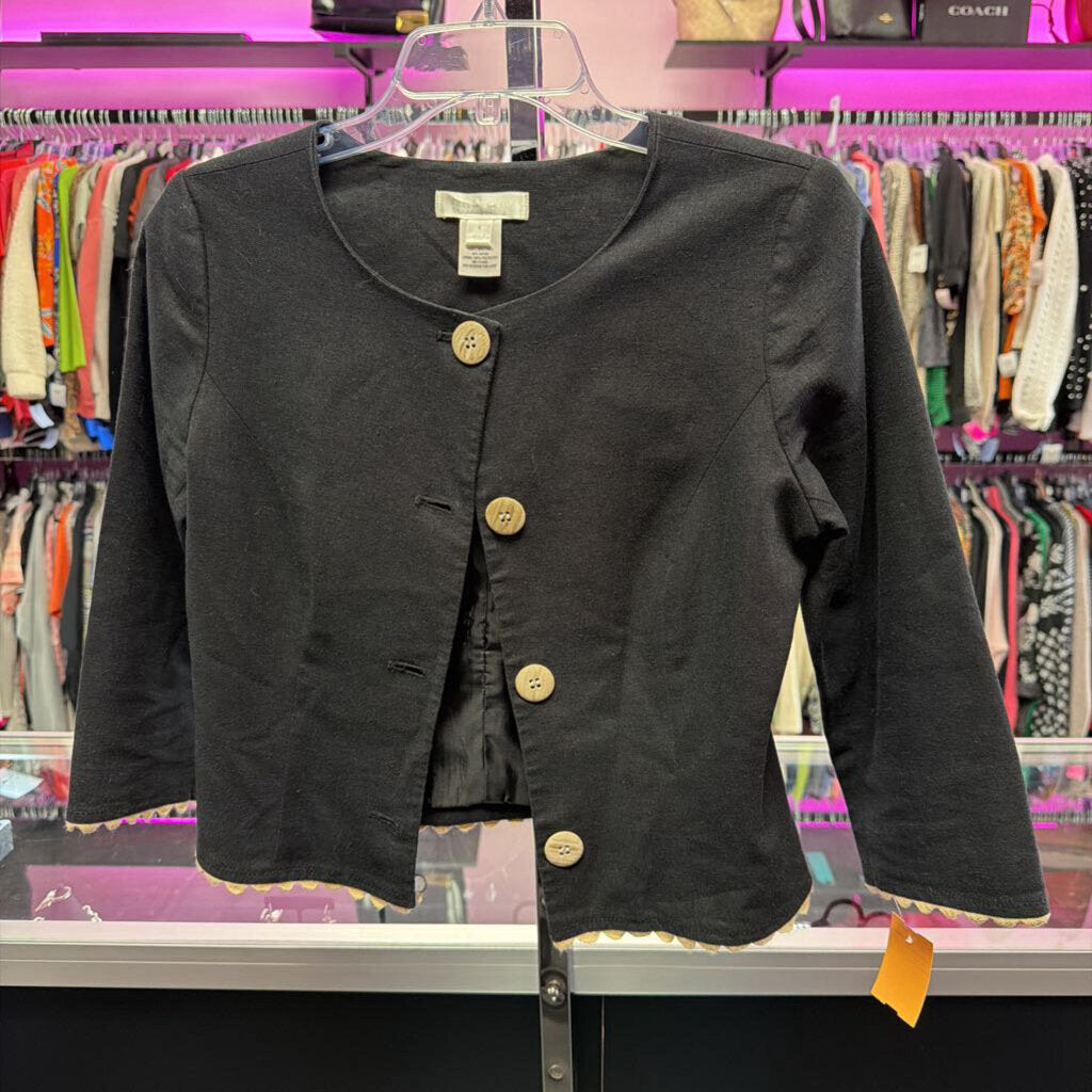 6 M/S B/F Linen Blazer