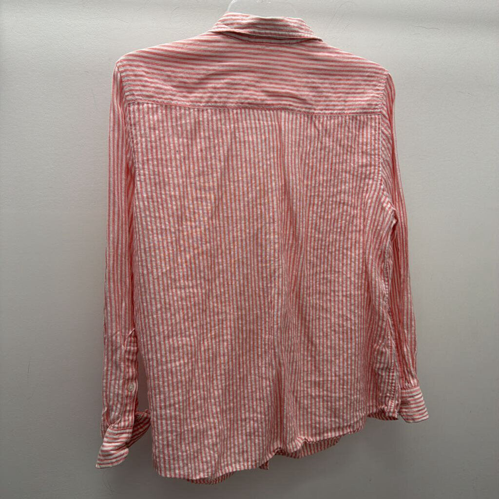 LG L/S B/F Stripes Collar Linen Shirt
