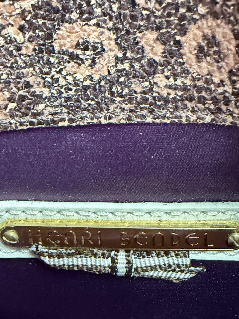 Henri Bendel Reptile Textured Envelope Wristlet