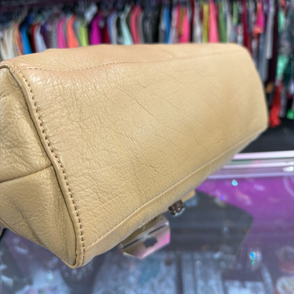 B Makowsky Soft Leather Shoulder Hobo Bag