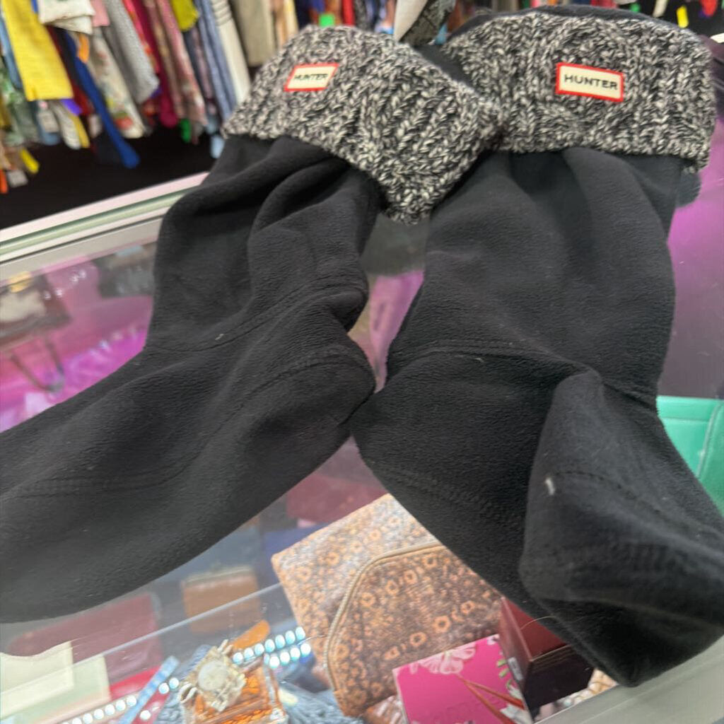 LG Hunter Boot Fleece Knit Upper Hem Socks