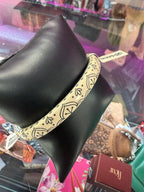 Brighton Casablanca Morocco Hand-painted Enamel Inlay Bangle Bracelet