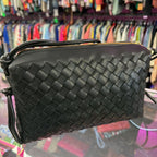 Sam Edelman Margo Woven Leather Crossbody Bag