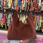 Antonio Melani Suede Slouchy Shoulder Hobo Bag