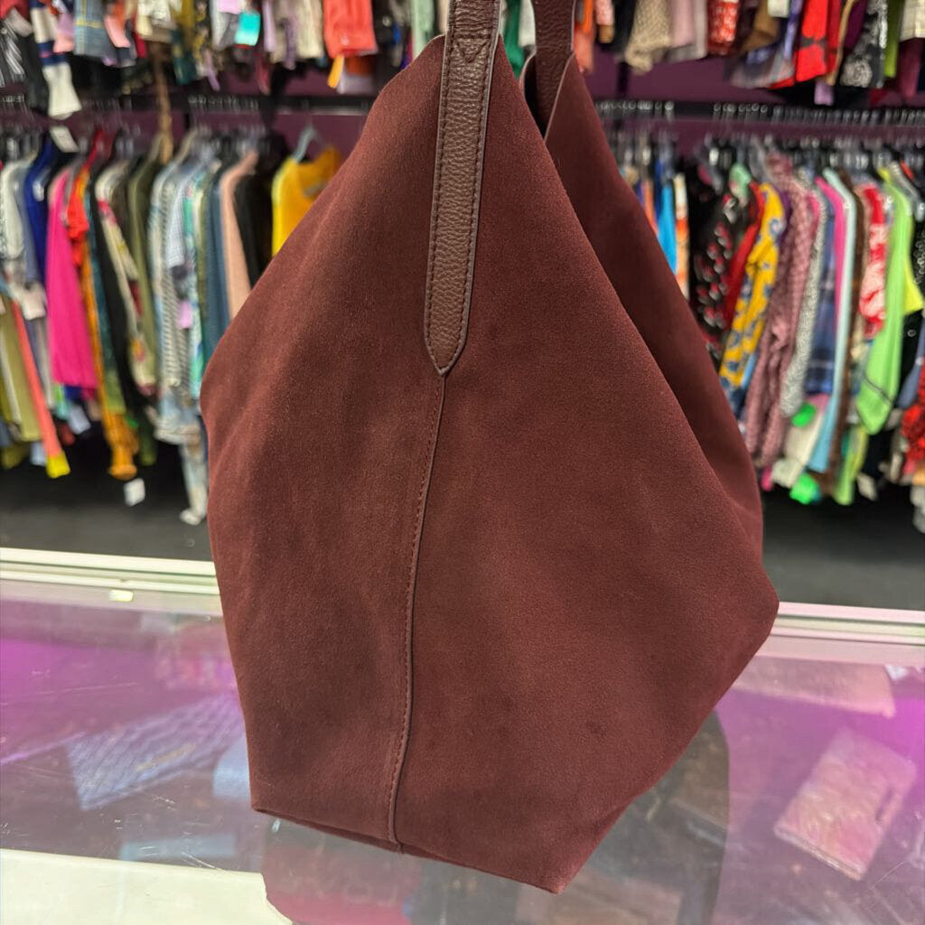Antonio Melani Suede Slouchy Shoulder Hobo Bag