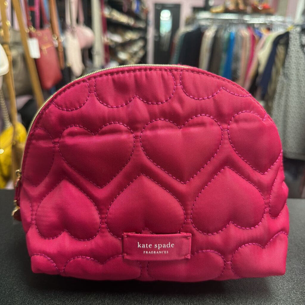 Kate Spade Quilted Heart Cosmetic Bag