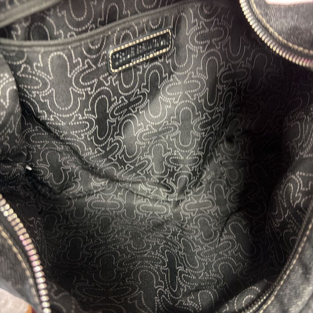 True Religion Denim Mini Logo Hobo Crossbody Shoulder Bag
