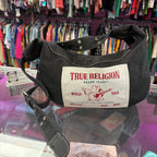 True Religion Denim Mini Logo Hobo Crossbody Shoulder Bag