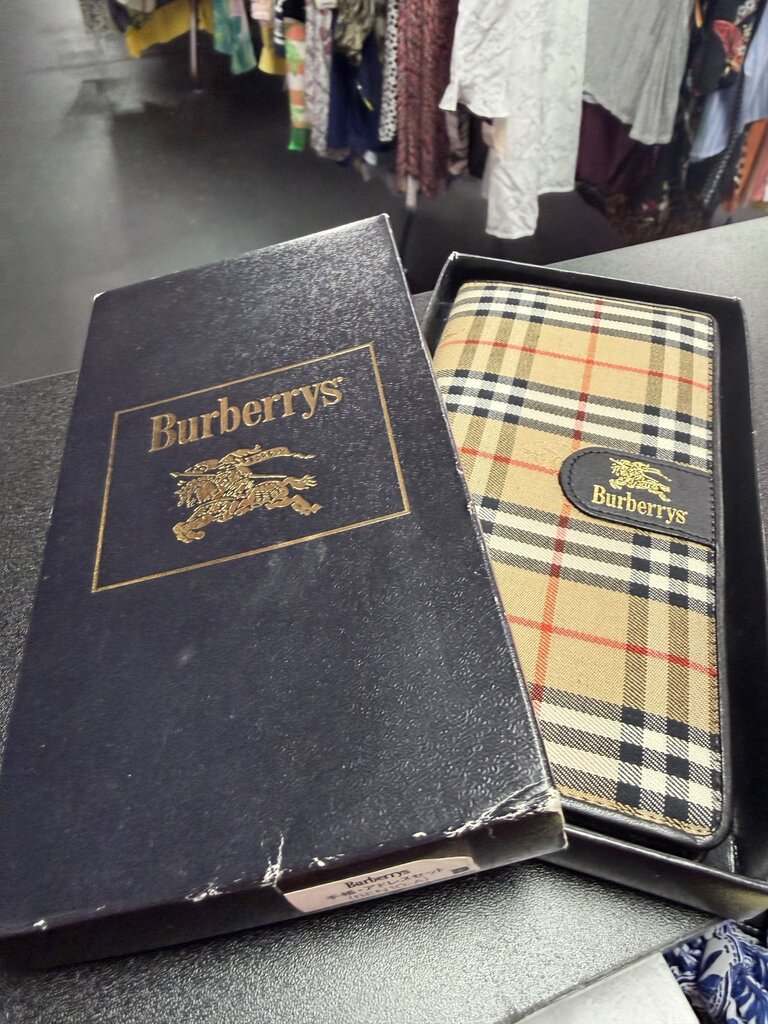 Burberry Nova Check Canvas Vintage Notebook/Planner With Box/Cards