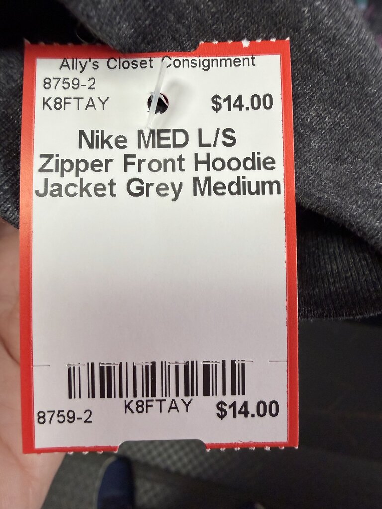 MED L/S Zipper Front Hoodie Jacket