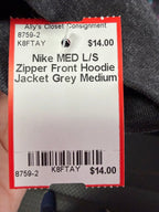 MED L/S Zipper Front Hoodie Jacket