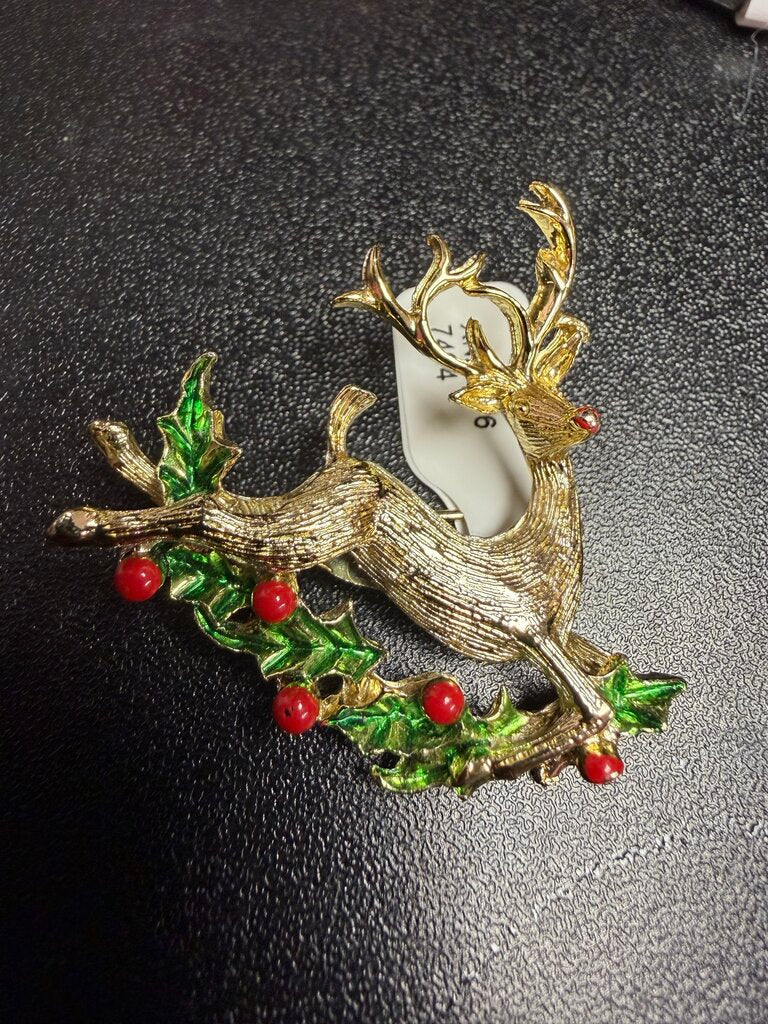 Gerry's Vintage Reindeer Brooch