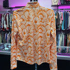 MED L/S Zipper Front Patterned Athletic Jacket