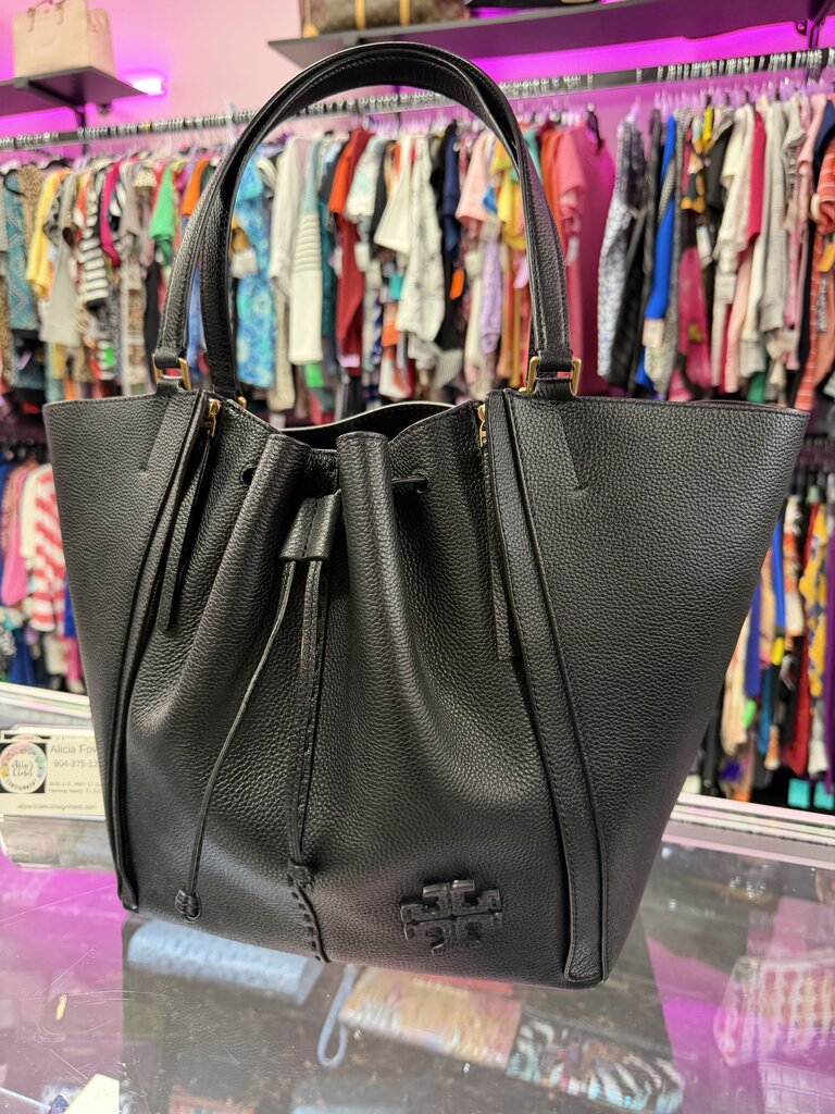 Tory Burch Dragonfly McGraw Oversized Tote In Pebbled Leather