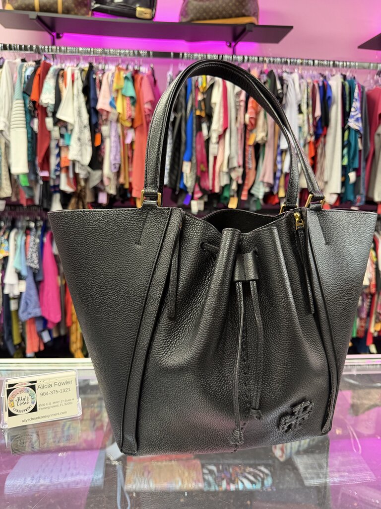 Tory Burch Dragonfly McGraw Oversized Tote In Pebbled Leather