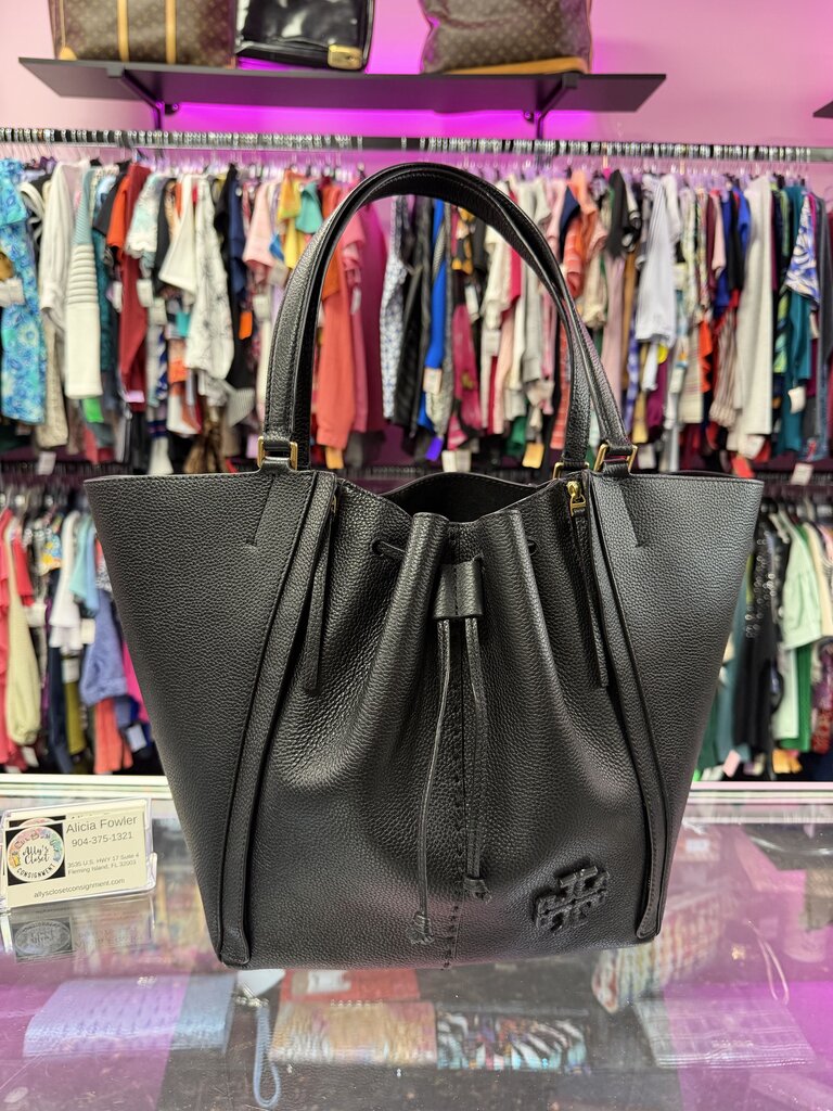 Tory Burch Dragonfly McGraw Oversized Tote In Pebbled Leather