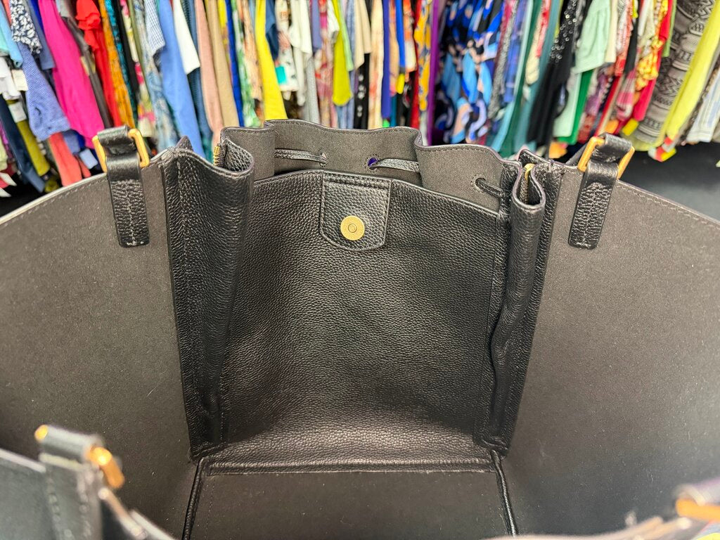 Tory Burch Dragonfly McGraw Oversized Tote In Pebbled Leather
