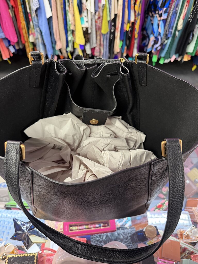 Tory Burch Dragonfly McGraw Oversized Tote In Pebbled Leather