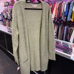 MED L/S Knit Solid Cardigan