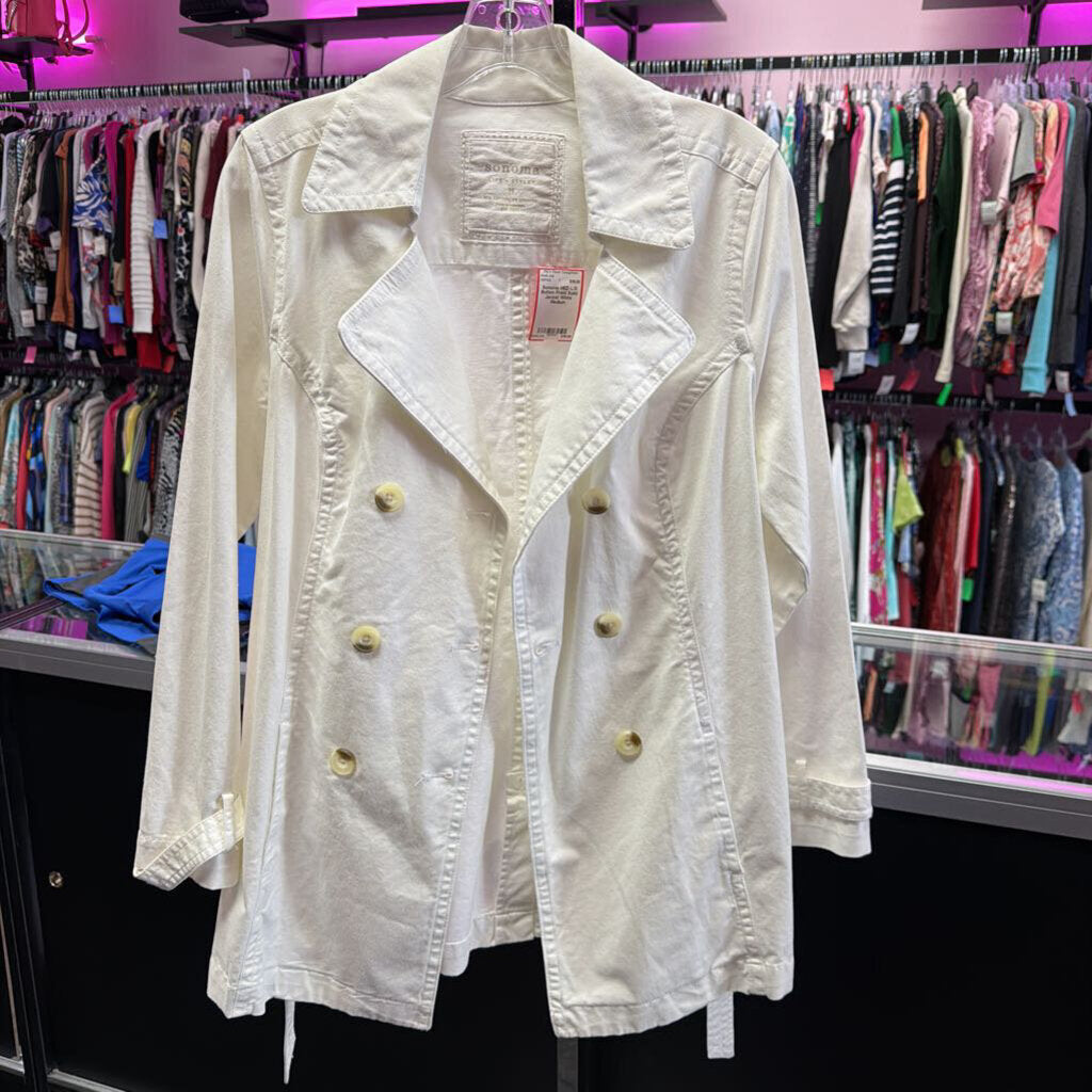 MED L/S Button Front Solid Jacket