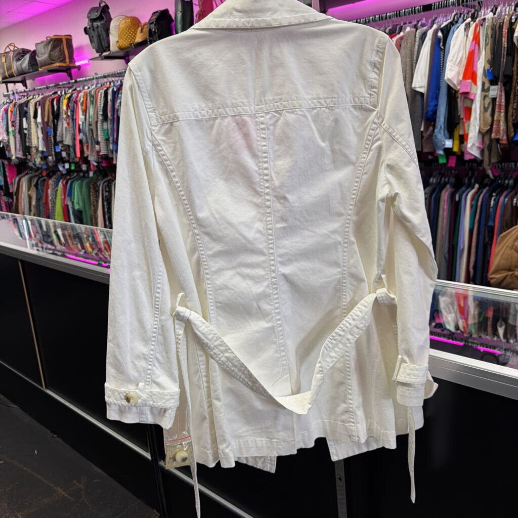 MED L/S Button Front Solid Jacket