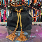 Michael Kors Marina Denim Bucket BagTassel Drawstring