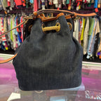 Michael Kors Marina Denim Bucket BagTassel Drawstring