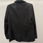 6 L/S Ribbed One Button Solid Blazer