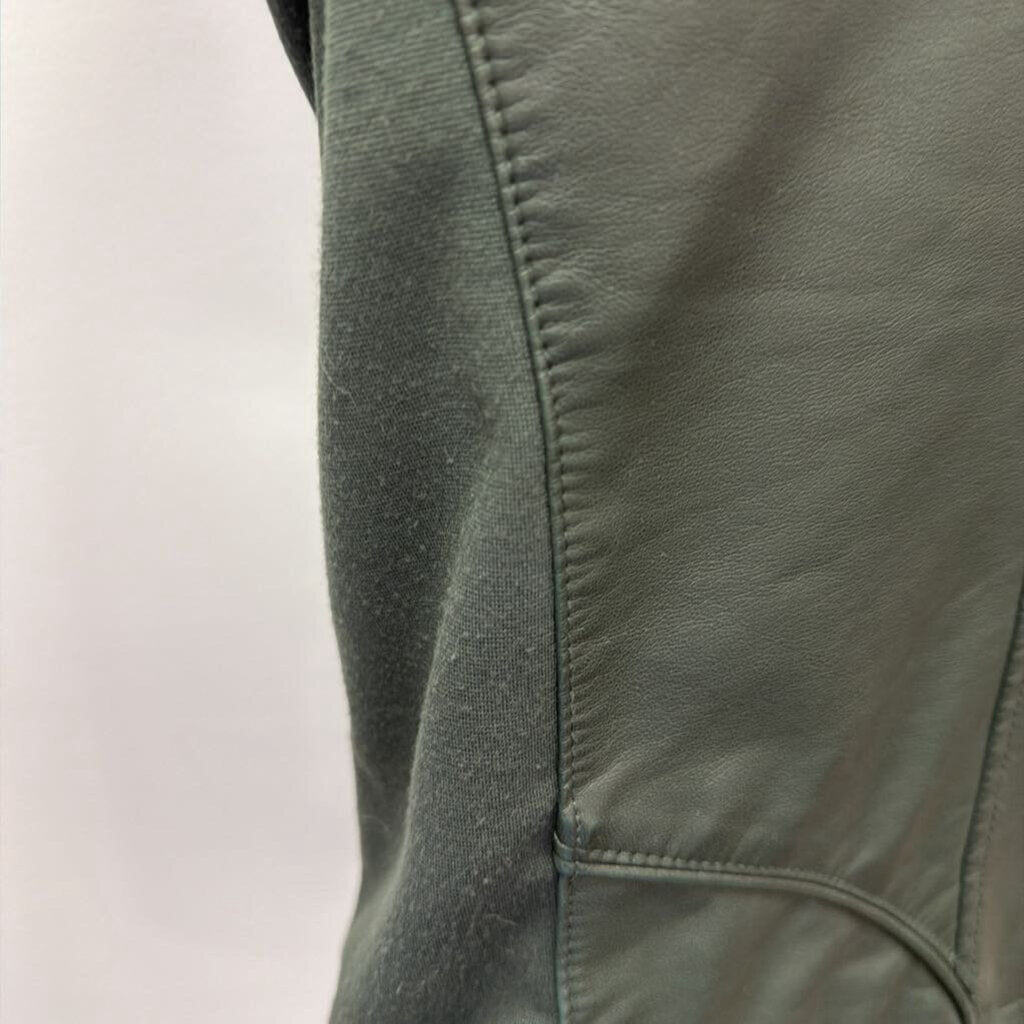 XL L/S Z/F PLEATHER MOTO JACKET
