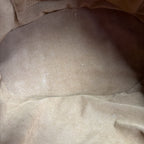 Patricia Nash Calypso Woven Straw Tote Color Bloch Leather Trim
