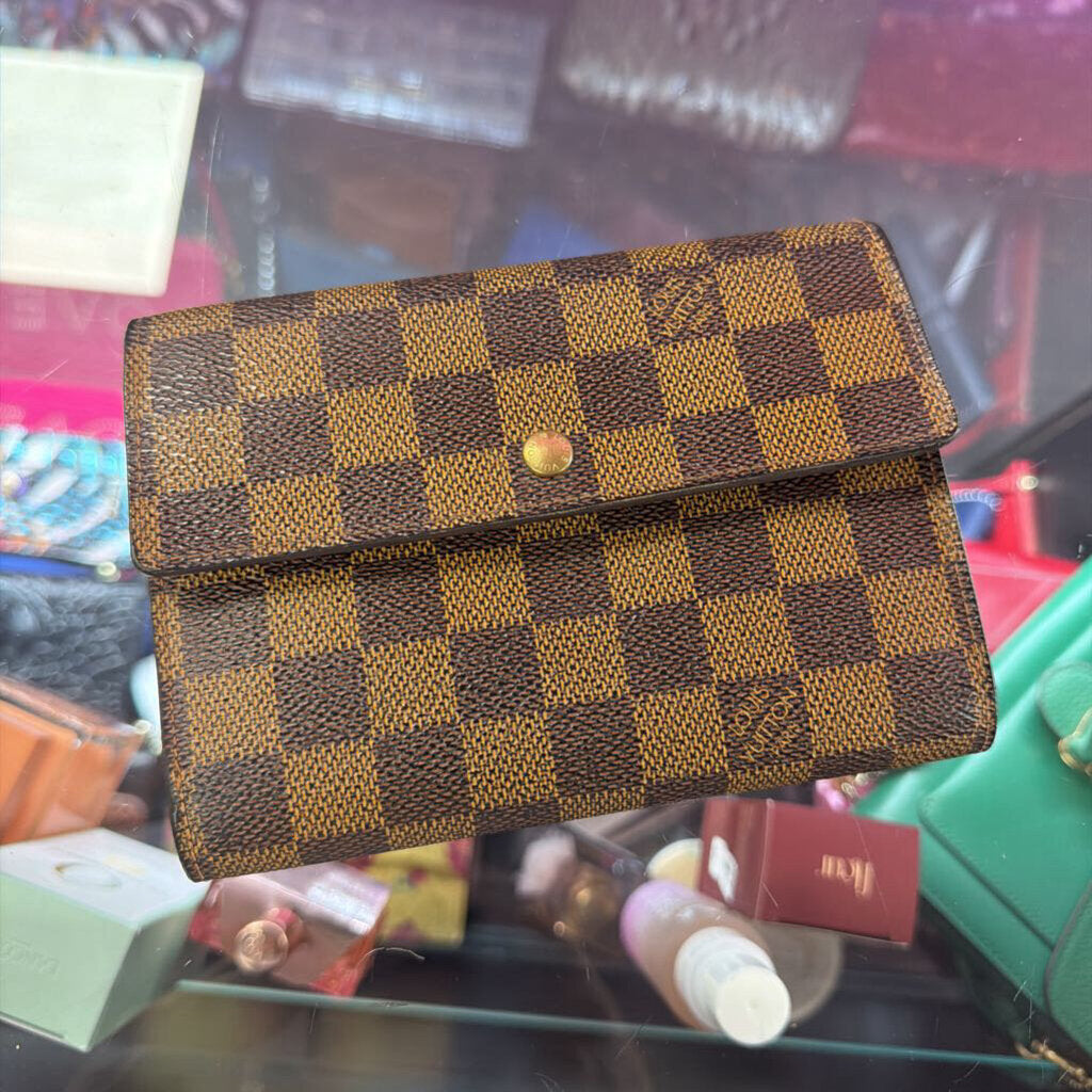 Louis Vuitton Damier Ebene Porte Tresor Etui Papier Wallet