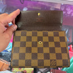 Louis Vuitton Damier Ebene Porte Tresor Etui Papier Wallet
