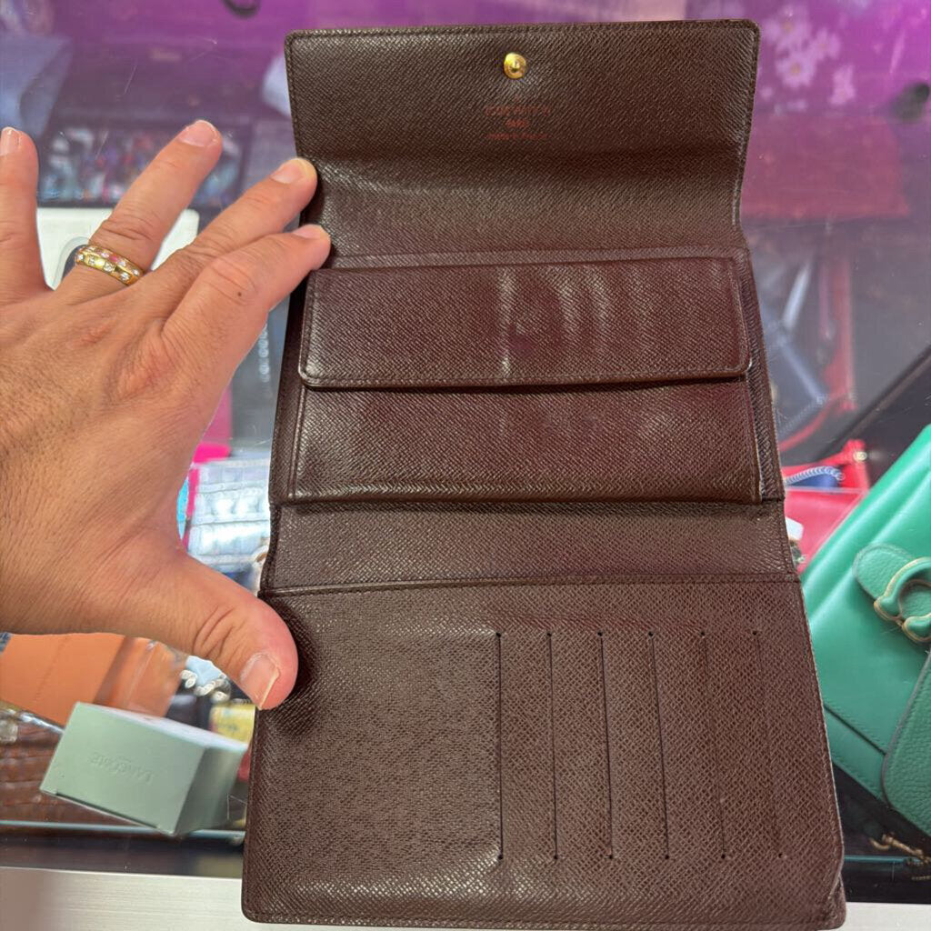 Louis Vuitton Damier Ebene Porte Tresor Etui Papier Wallet