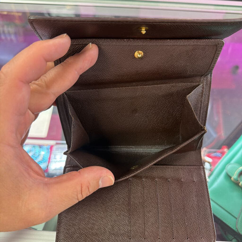 Louis Vuitton Damier Ebene Porte Tresor Etui Papier Wallet
