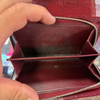 Cartier Happy Birthday Bordeaux Patent Leather Trifold Wallet