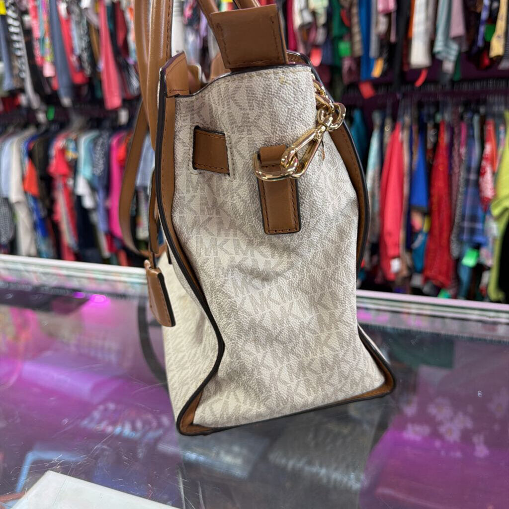 Michael Kors Hamilton Zip Top Chain Strap Satchel