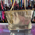 Michael Kors Metallic Coin Logo Chain Tote