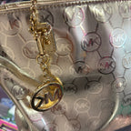 Michael Kors Metallic Coin Logo Chain Tote
