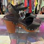 7 Steve Madden Studed Wooden Heel