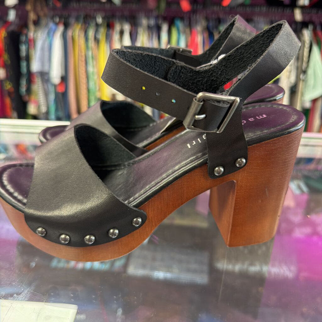 7 Steve Madden Studed Wooden Heel