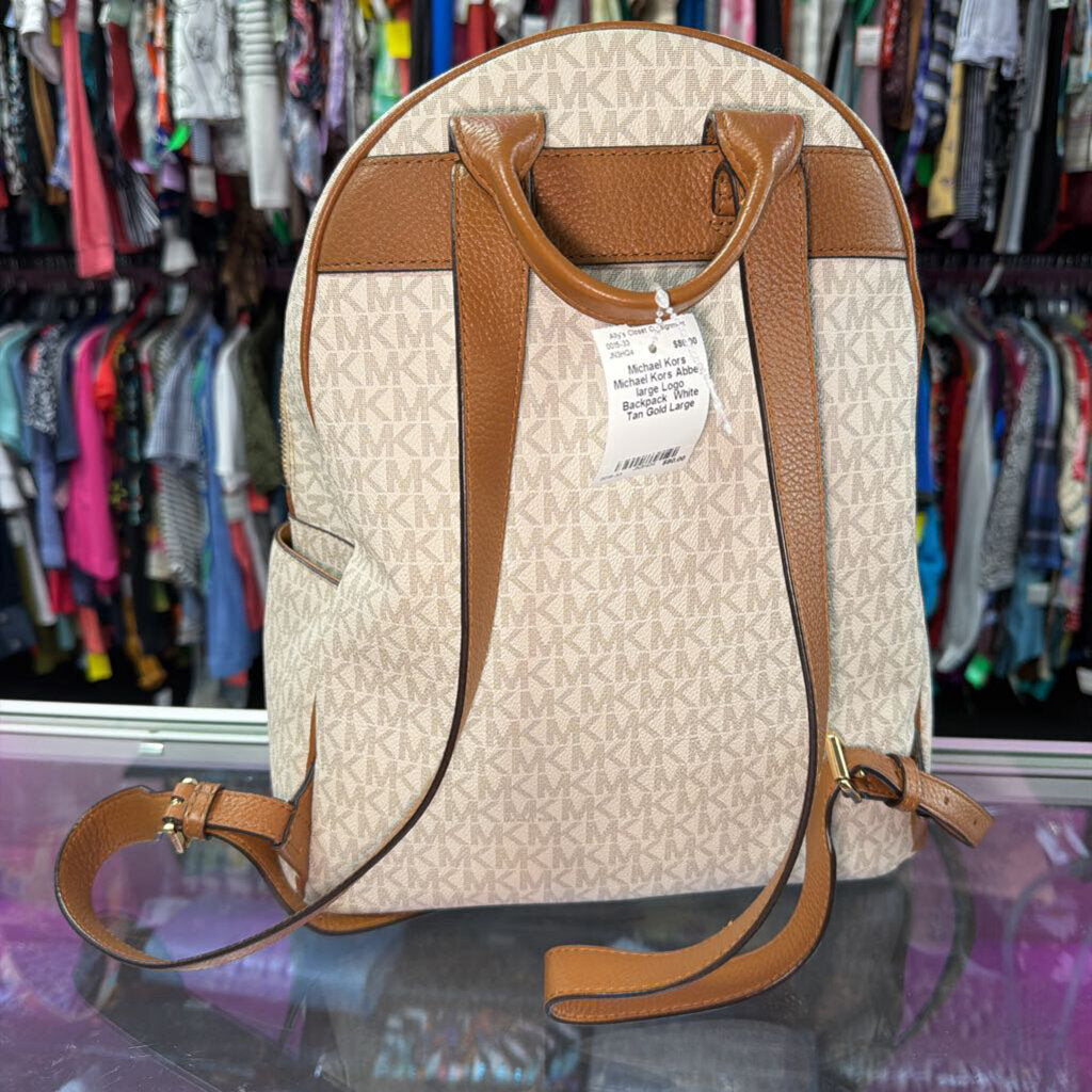 Michael Kors Abbey large Logo Backpack