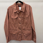 XL L/S Snap Button Fron Solid Jacket