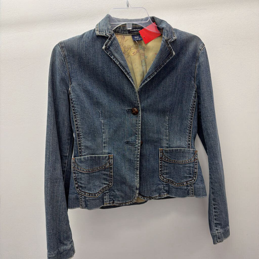 4 Denim Two Button Jacket