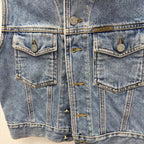 MED SLess Four Button Denim Vest