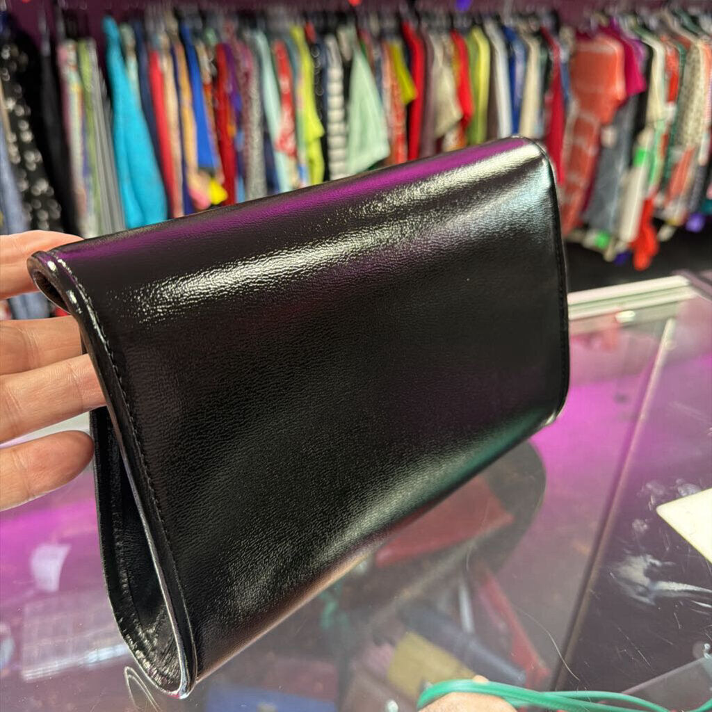 Kate Spade Anna Medium Patent Convertible Clutch Chain Crossbody